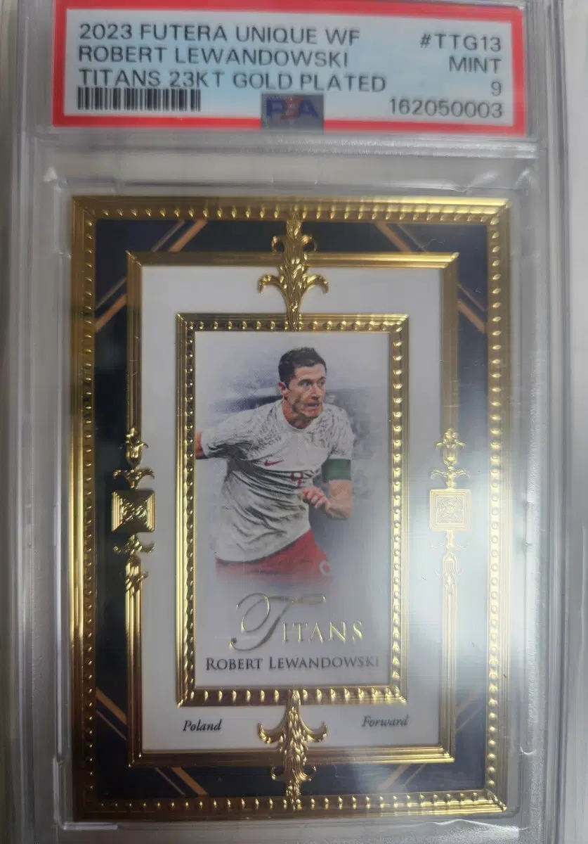 2023 퓨테라 로버트 레반도프스키 23kt gold plate psa 9