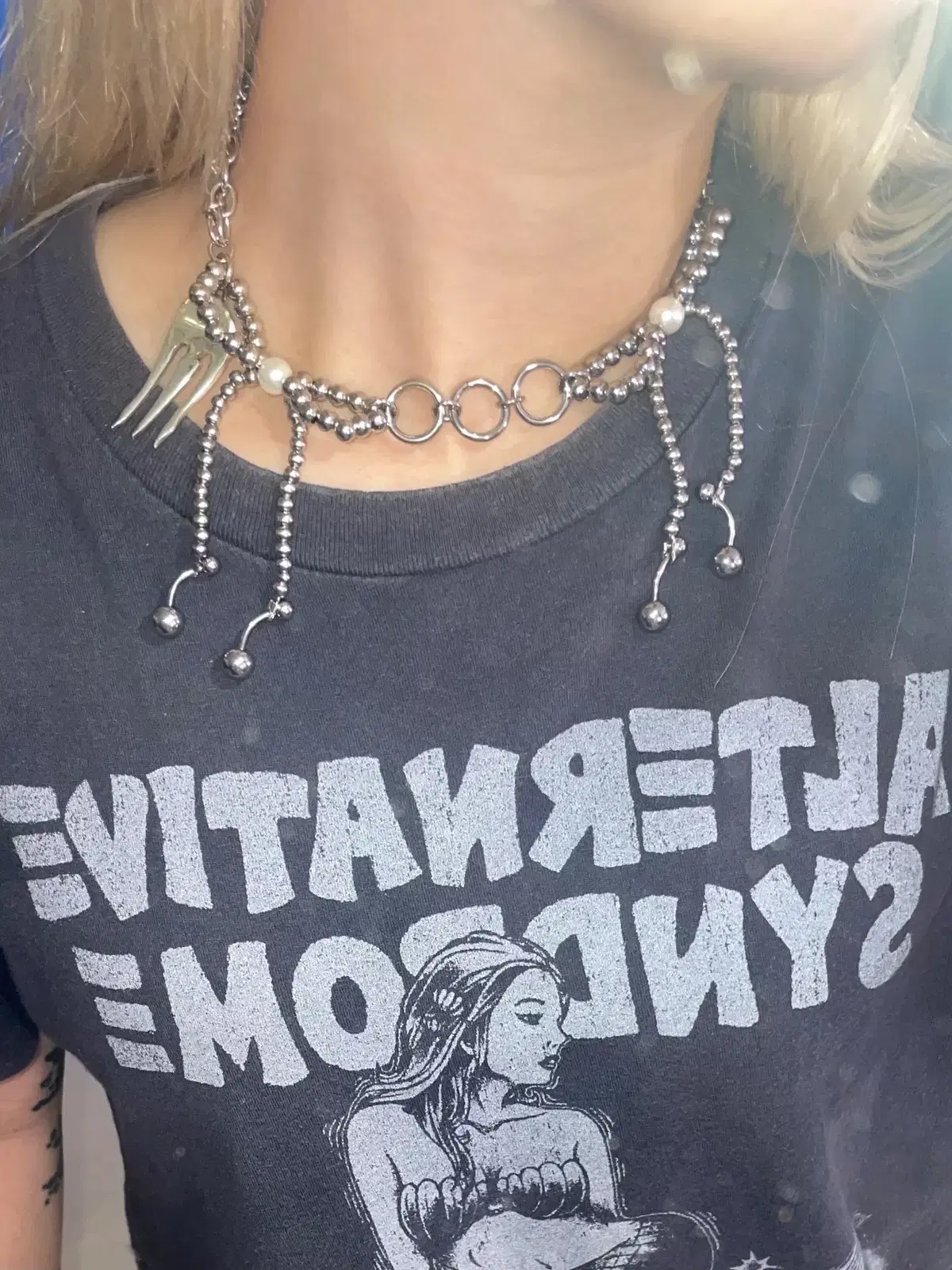 Cuchara Chicos 쿠차라 치코스 ribbon necklace