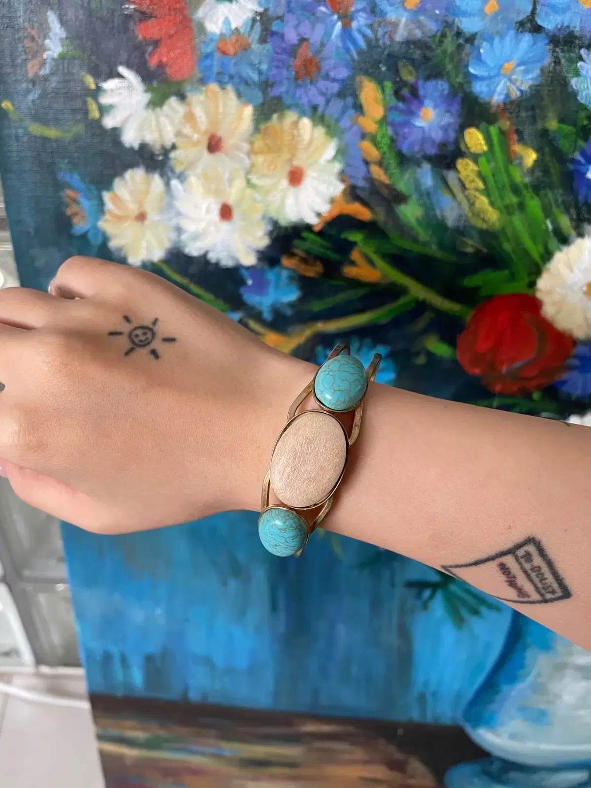 Japanese brand 재팬 bangle stone bracelet