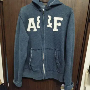 Abercrombie & Fitch 지퍼 후드티 네이비 M