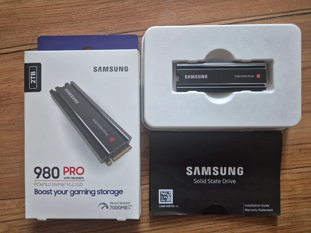 단순개봉 삼성전자 980 PRO 히트싱크 M.2 NVMe 팝니다