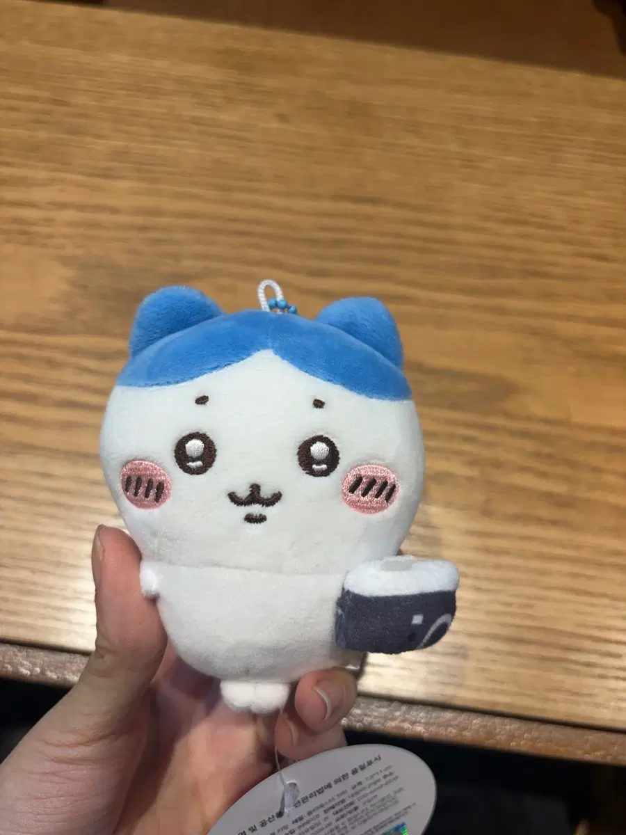 먼작귀 하치와레 키링 인형