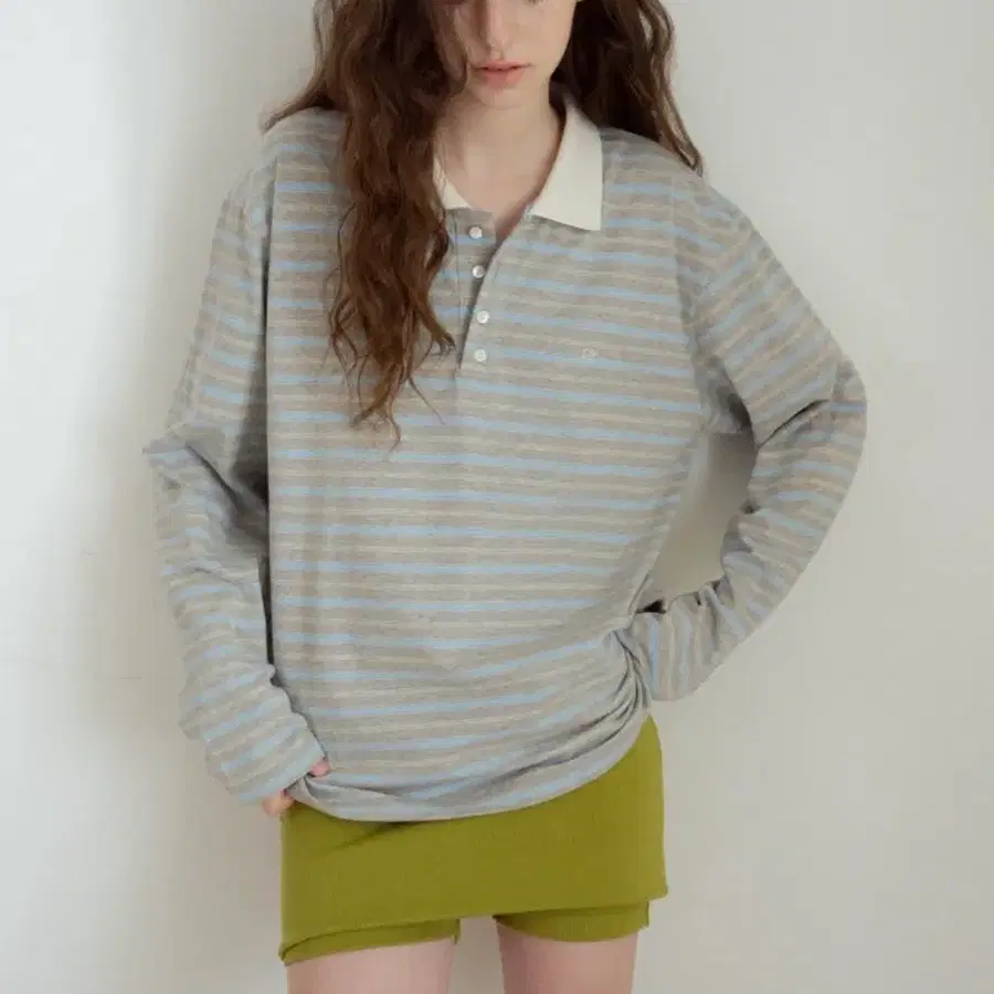 헤더먼트 카라티 milky pique polo