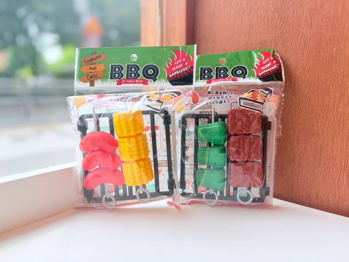 일본 BBQ 바베큐 구이 소세지, 고기 2종 장난감 세트