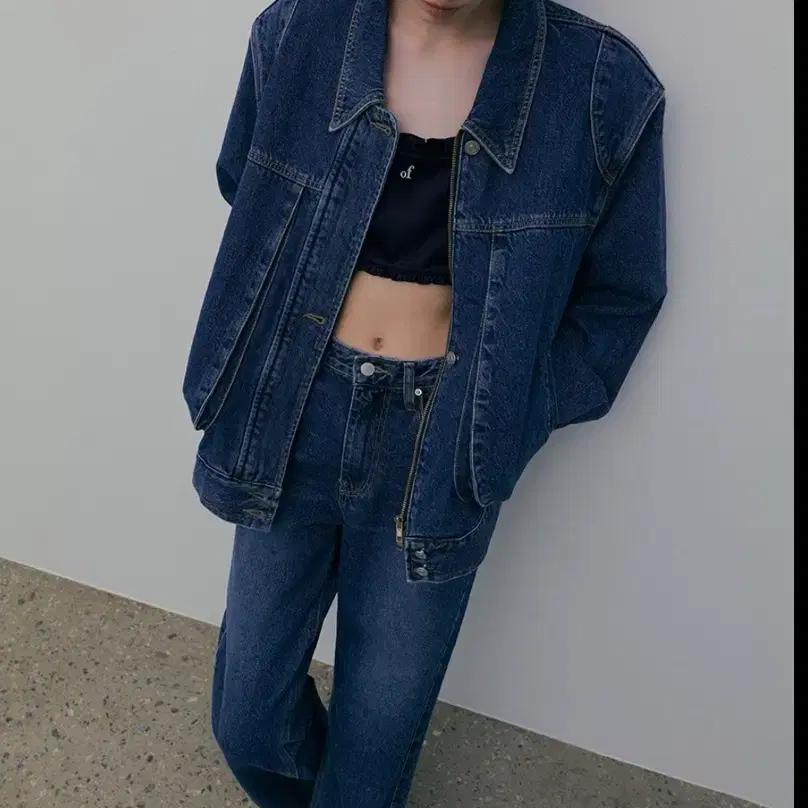 오버듀플레어 인디고 데님 블루종