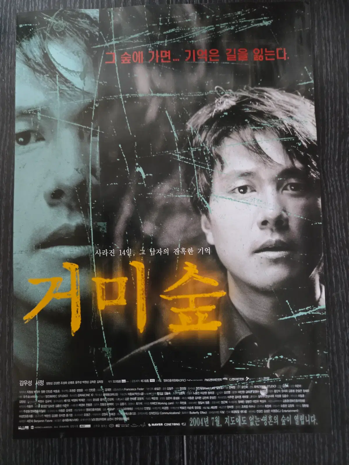 거미숲 / 감우성 / /영화전단지/영화자료/고전희귀