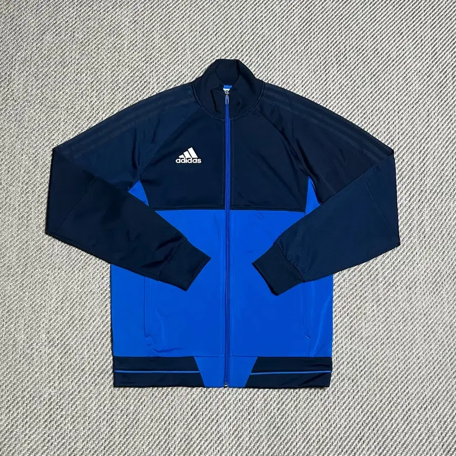 [L] adidas 아디다스 네이비 배색 트레이닝 집업 져지