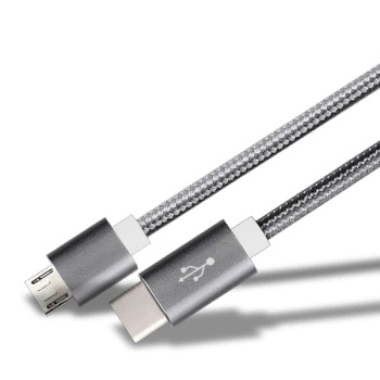 USB-C to 마이크로5핀 고속충전 메탈 케이블 2m