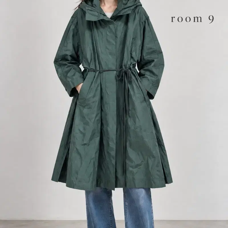 room 9 바람막이 롱코트