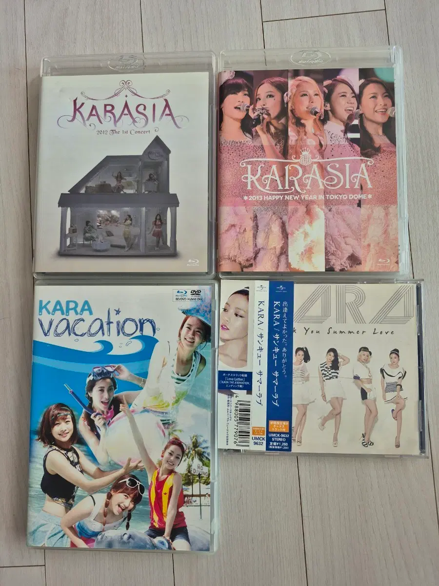 카라 DVD/블루레이 앨범 4종 세트 배송비포함