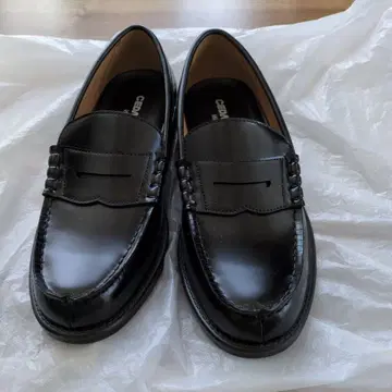 [새상품] 블랙 로퍼 25cm
