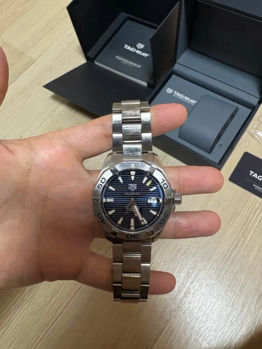 태그호이어 아쿠아레이서 41mm 청판