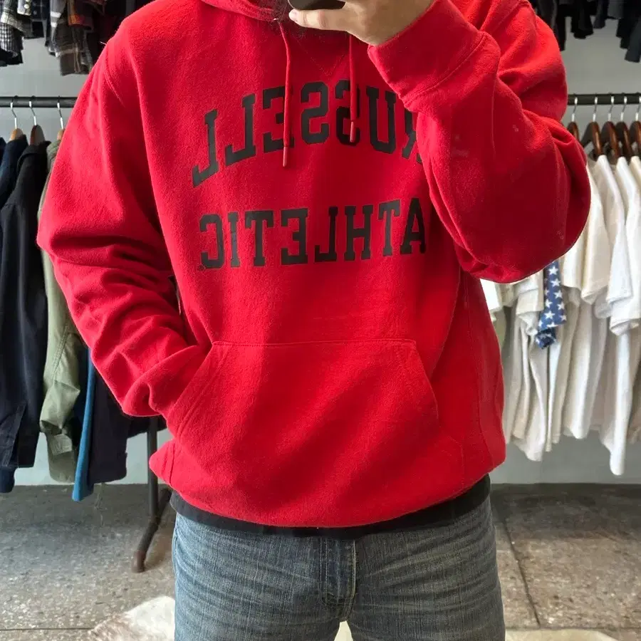 [러셀] Russell Athletic Arch Logo Hoodie