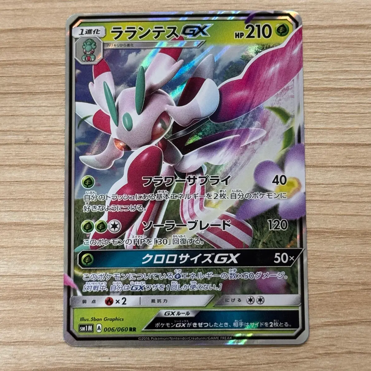 [포켓몬카드 일판] 썬문 라란티스 GX rr (sm1m)