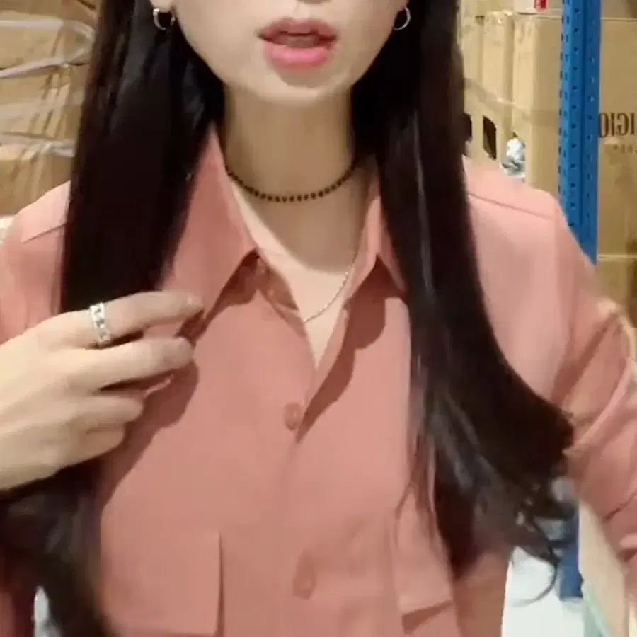Laurel공단 셔츠 블라우스