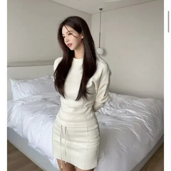 (새상품) 더마농 분또 미니 트레이닝 스커트 투피스 세트