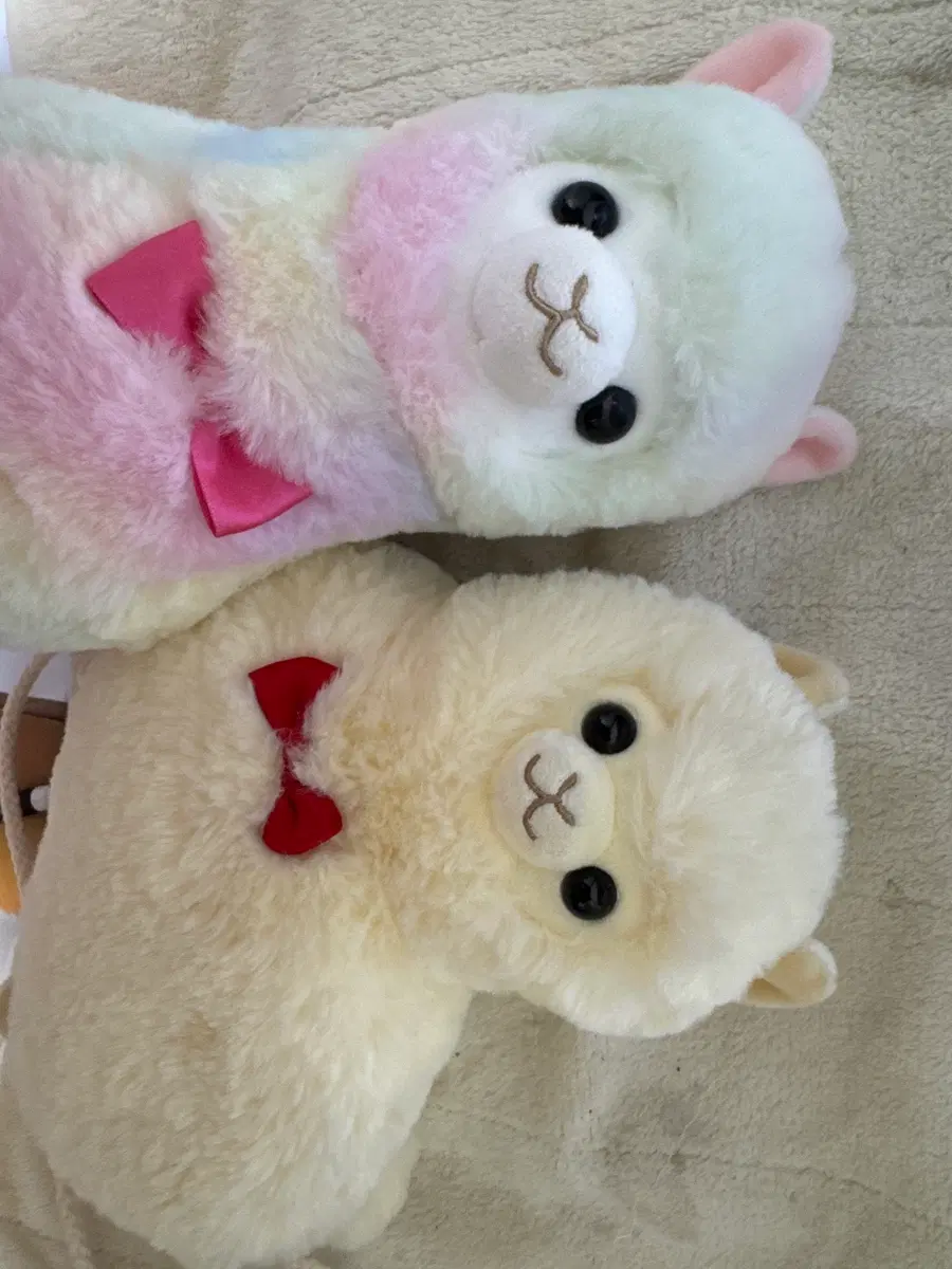 애버랜드 알파카 인형 파스텔 / 아이보리 가방