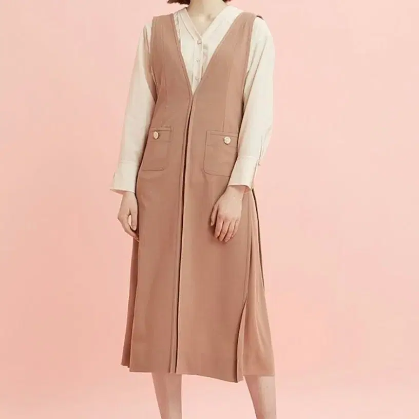 듀엘 오버롤 원피스 55사이즈