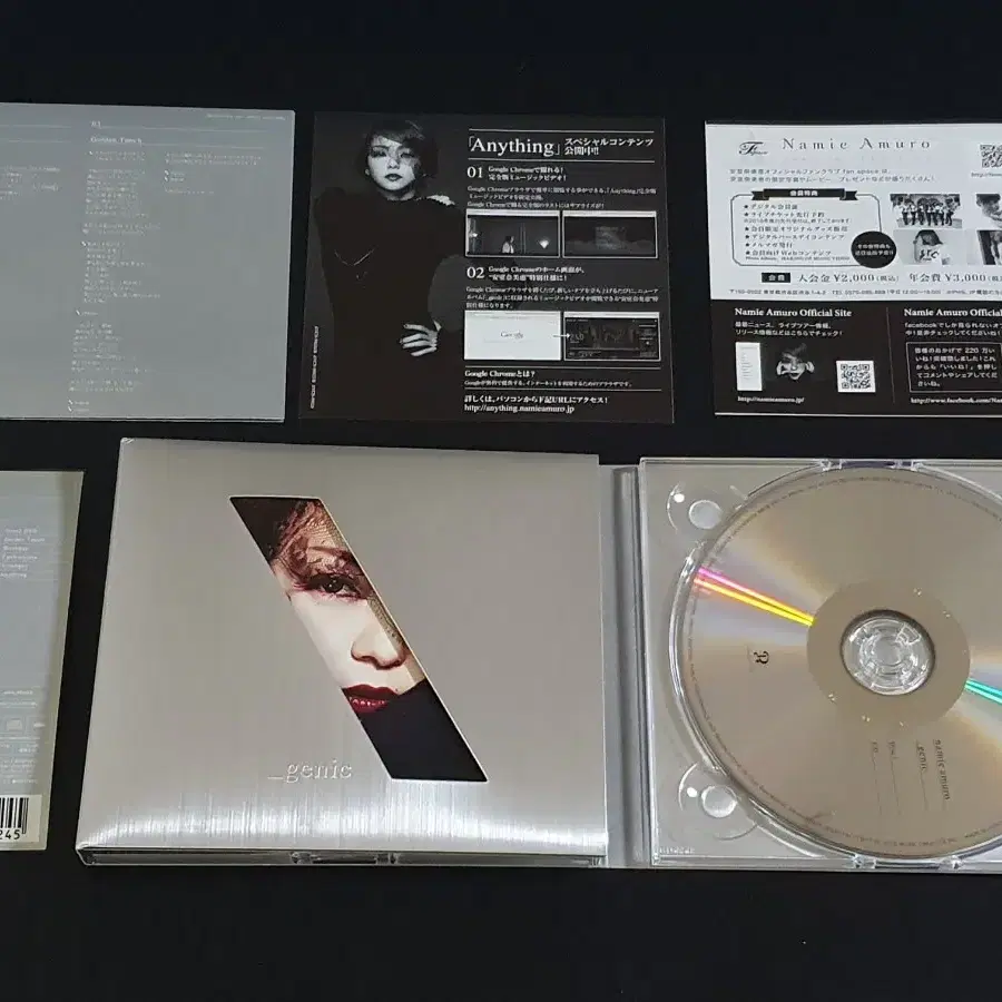 아무로나미에 12집 앨범 genic (CD+DVD) 제닉 한정반