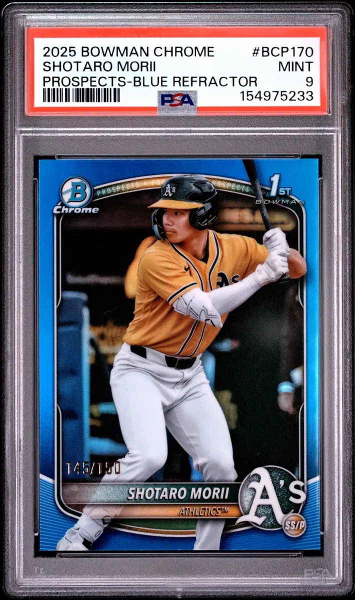 2025 보우만 크롬 쇼타로 모리 /150 psa9