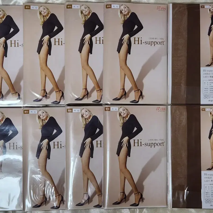 비비안 디올 하이 서포트 팬티스타킹 커피색 10족