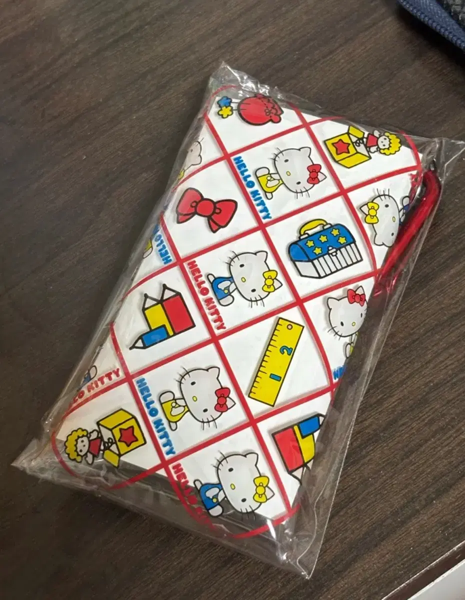 키티 PVC 투명 카드 지갑 새상품 헬로키티