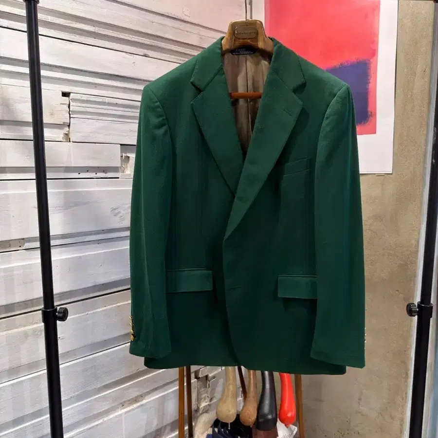 폴로 랄프로렌 90s 아카이브 금장 블레이저 남성105