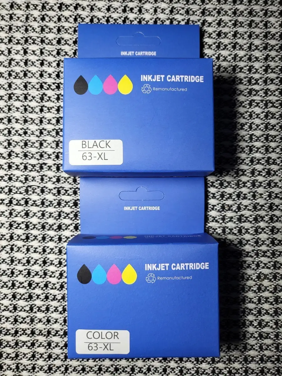HP 63XL 재생잉크 블랙/컬러 세트