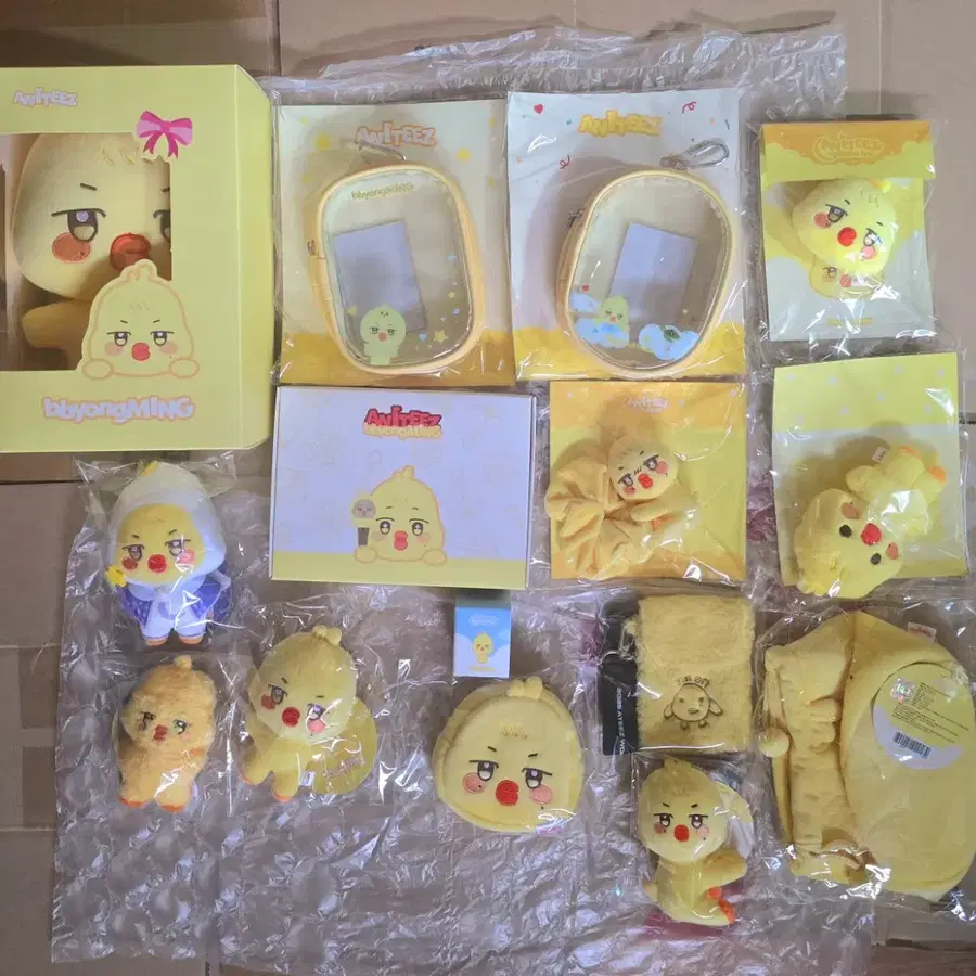 일괄 애니티즈 뿅밍이 인형 에이티즈 민기 키링 수호천사 미니 파우치 ATEEZ