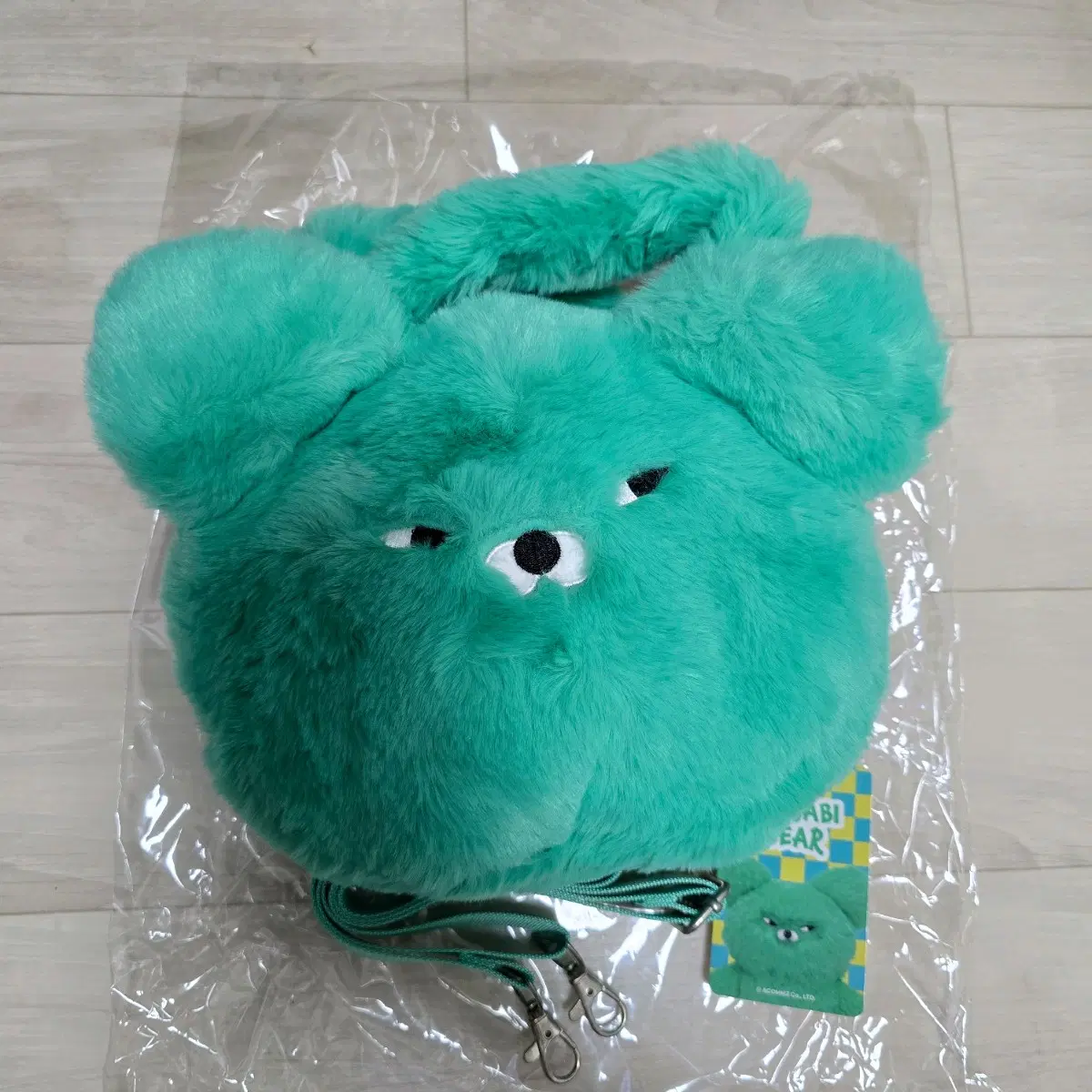 와사비 베어 인형 가방 백