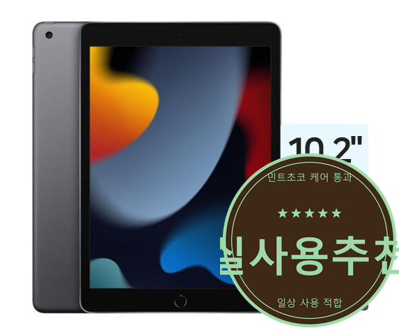 아이패드 9세대 64GB 실버 박스 터치펜슬 케이스 포함