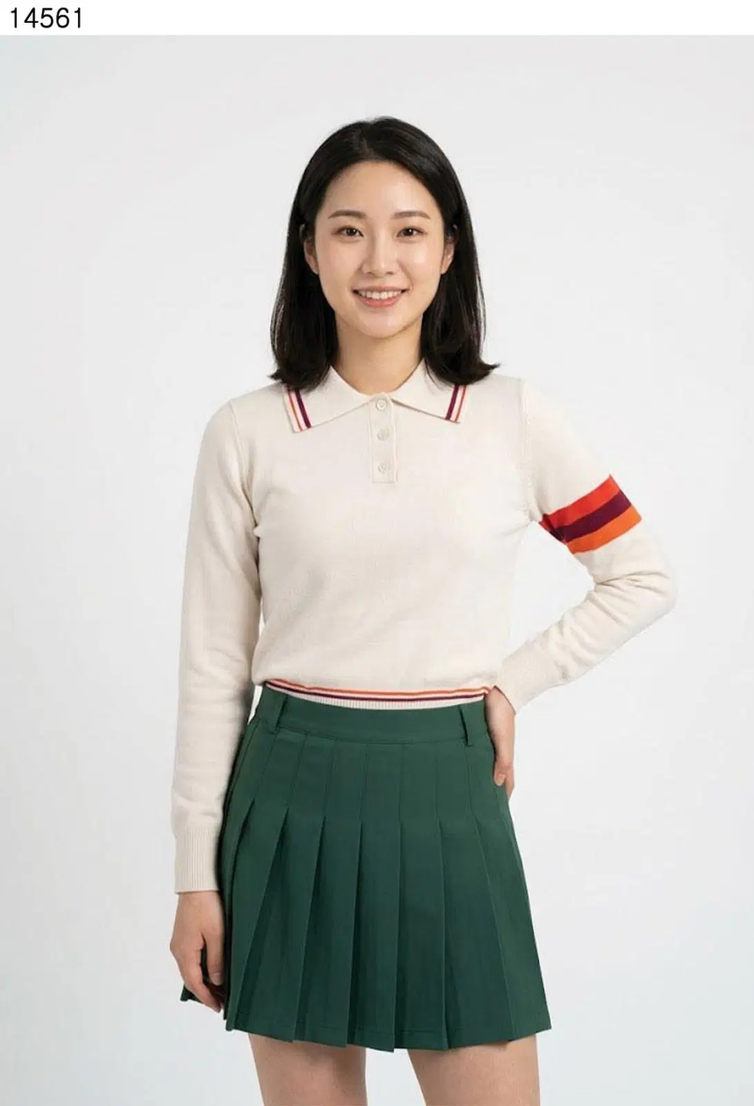 말본 여성용 카라 니트 풀오버 스웨터
