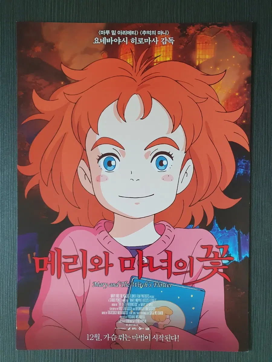 메리와 마녀의 꽃 영화 전단지 A4 글을 읽고 결제하세요