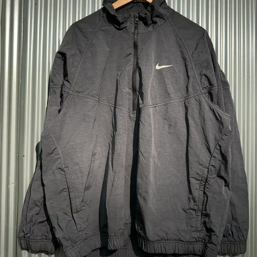 [L] 나이키 스투시 NIKE STUSSY 윈드러너 하프집 아노락 자켓