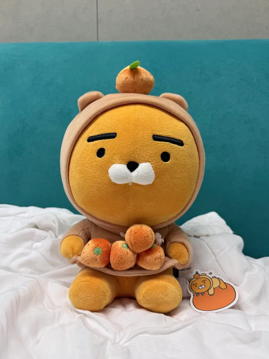 카카오프렌즈 제주도에디션 라이언 귤인형