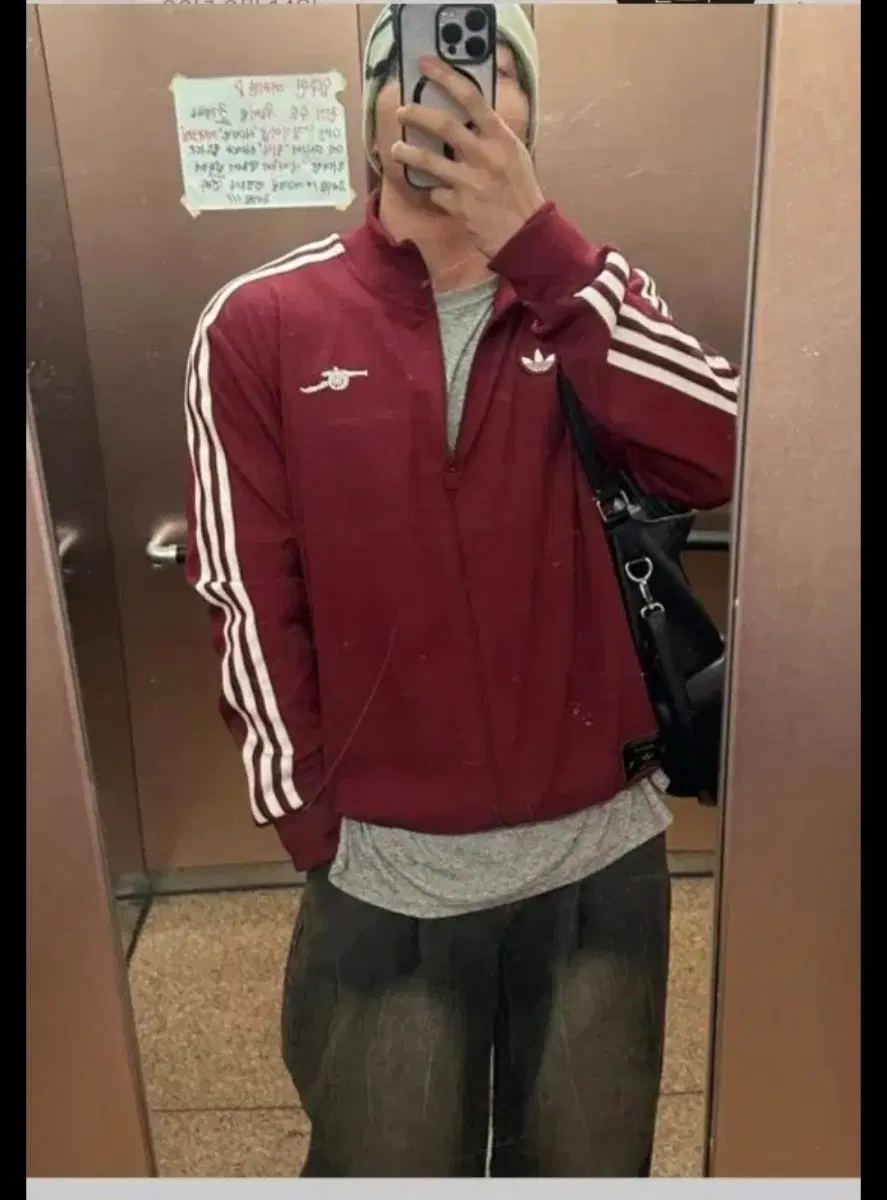 아디다스 아스널 테라스 아이콘 트랙탑 팀 콜 버건디 2