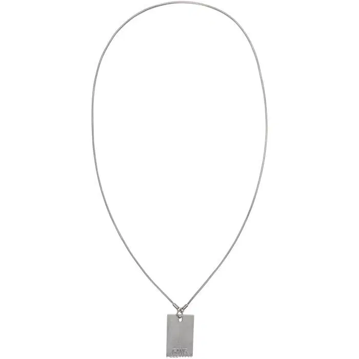 NEIL BARRETT BRASS DOG TAG NECKLACE