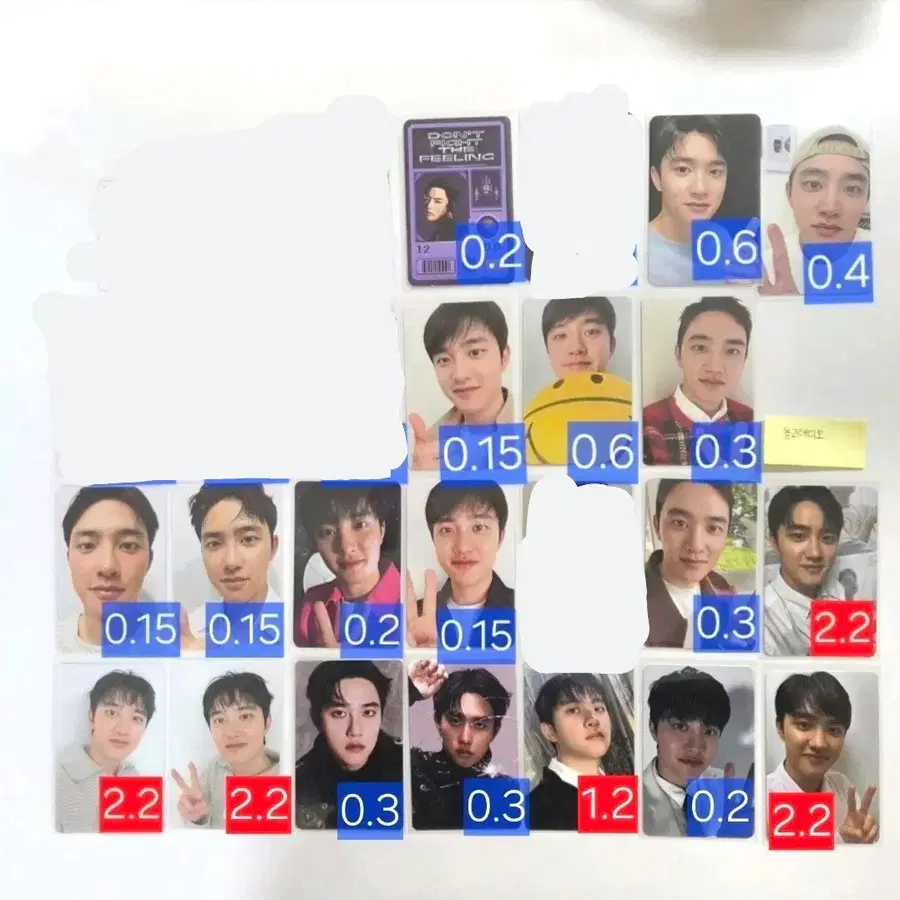 도경수 포카, 디오 포토카드 정리중