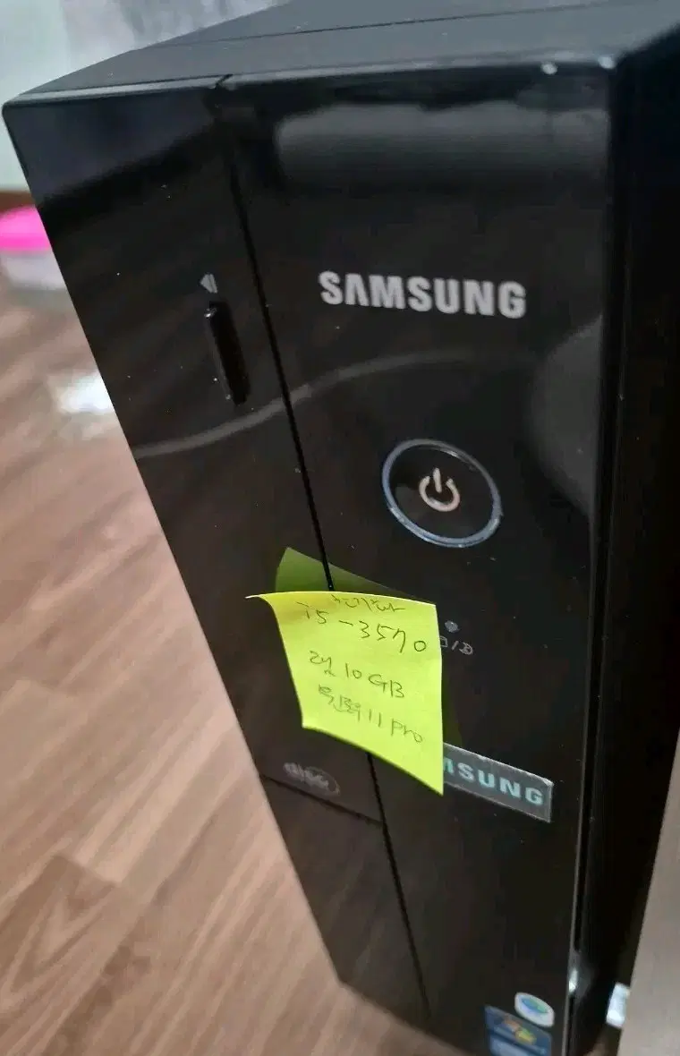 중고 컴퓨터본체 i5-3570슬림형(앞쪽usb덮개파손)