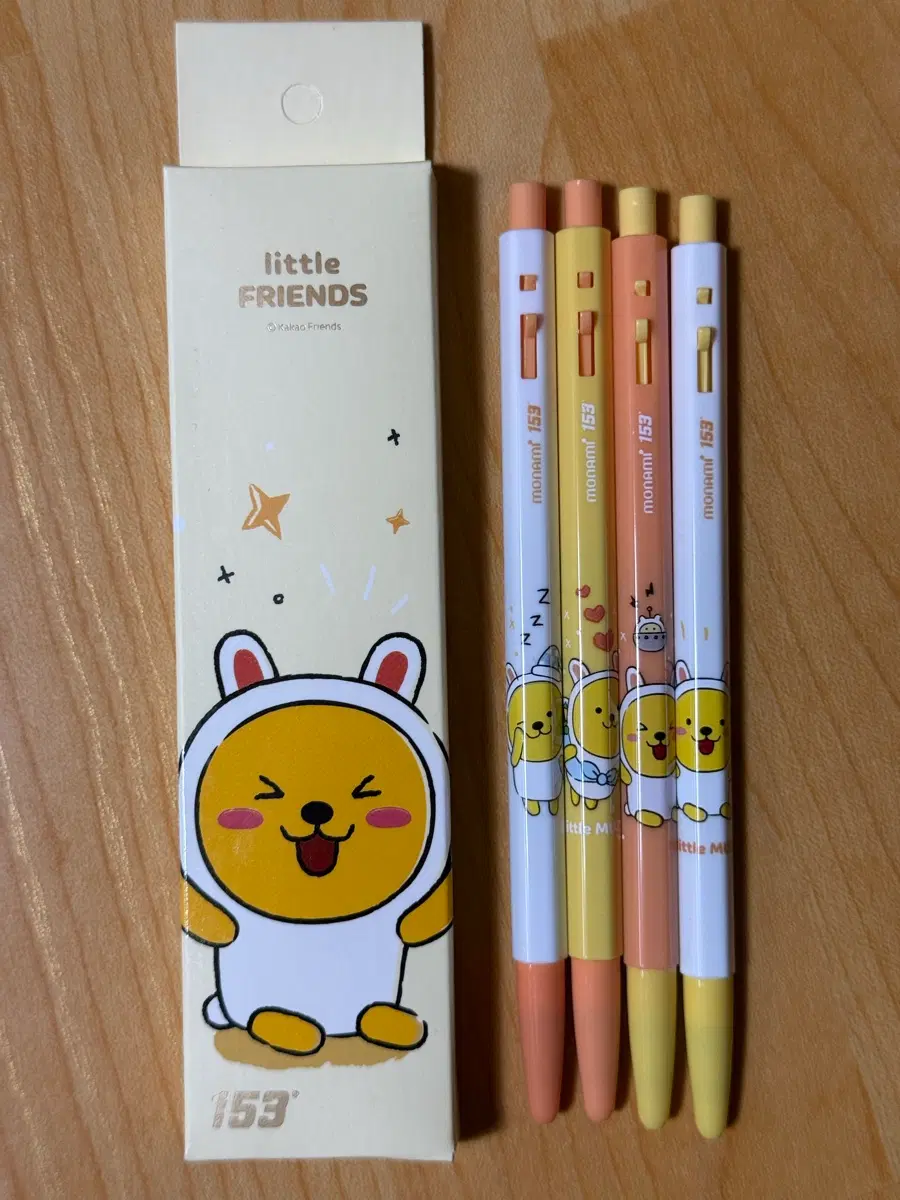 모나미153 카카오프렌즈(4본입)_리틀무지