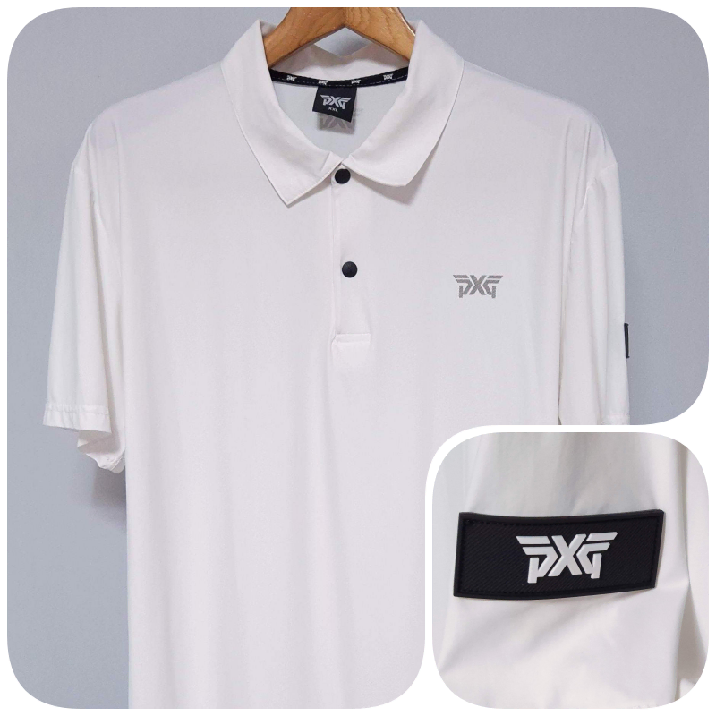 PXG 화이트 기능성 골프 PK티셔츠 남성105