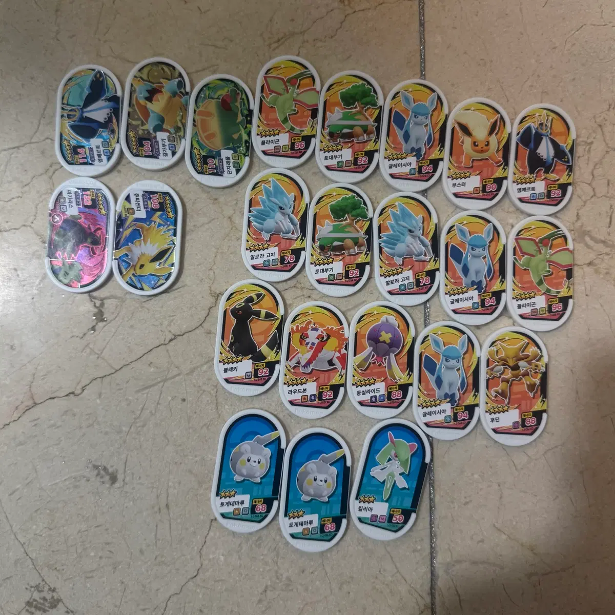 [새상품] 포켓몬스터 태그스타 태그 칩 카드 일괄