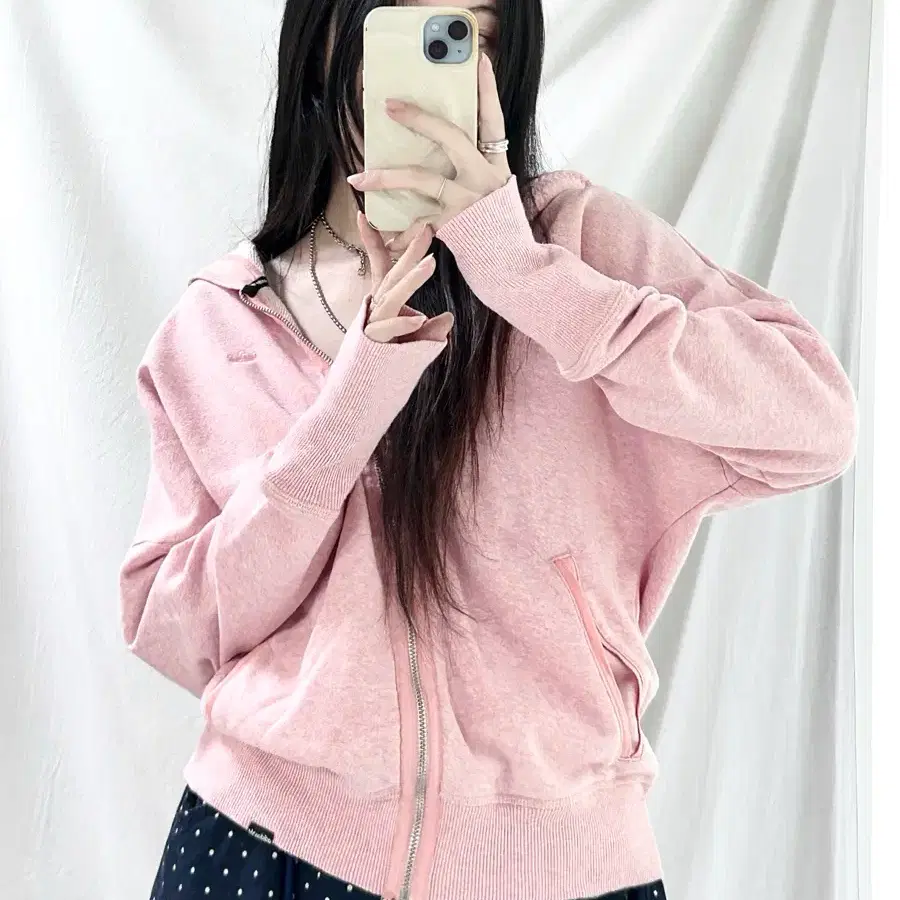 아디다스 오리지널스 뮤트핑크 후드집업