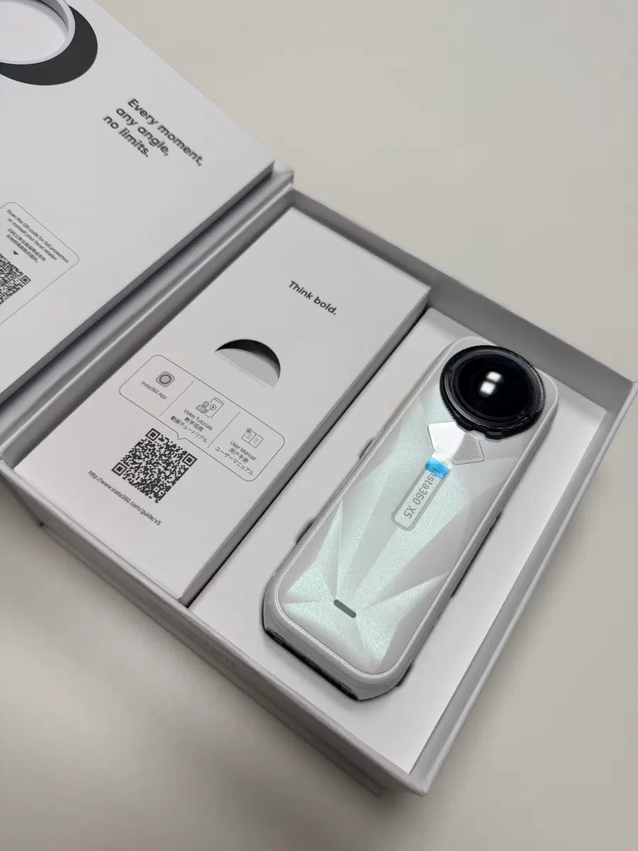 Insta360 인스타360 X5 액션캠 새틴 화이트 리미티드 에디션 풀박스