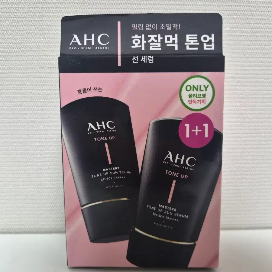 새상품. 1+1 ) AHC 톤업 선세럼 50ml