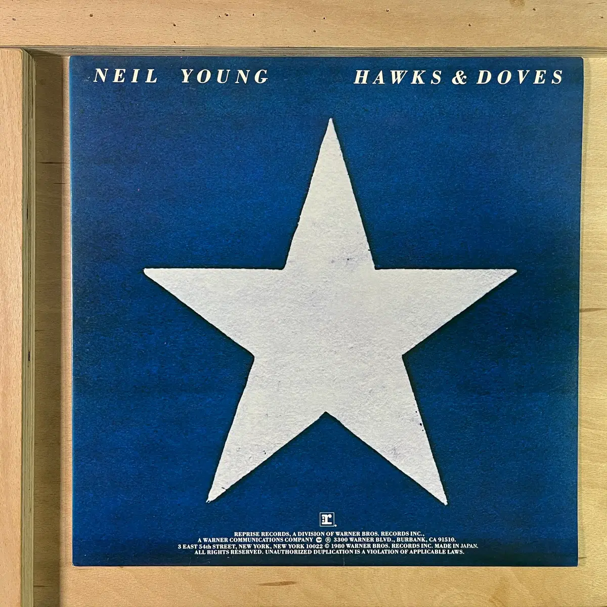 Neil Young Hawks & Doves 일본 초반 1980년 LP