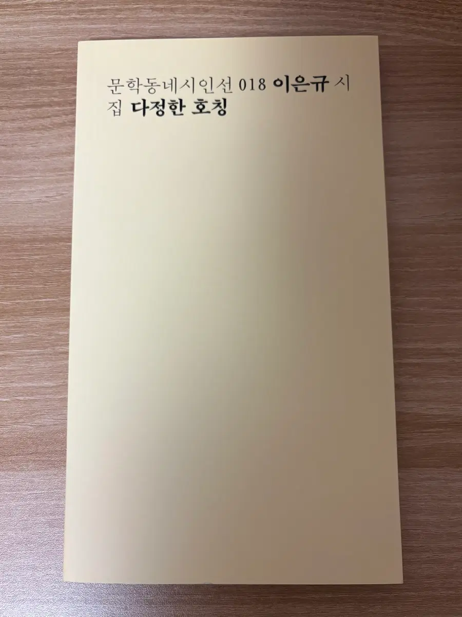 문학동네시인선 이은규 다정한 호칭