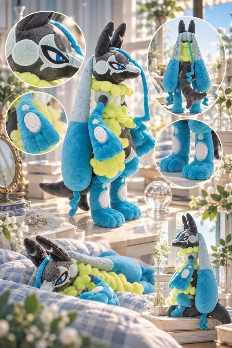 (미사용) 포켓몬스터 메가루카리오z 인형 포켓몬센터 판매