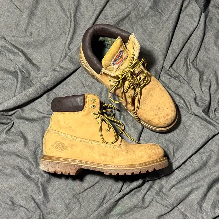 Dickies Vintage 6-Inch Leather Steel Toe Work Boots Sz 9D(270)