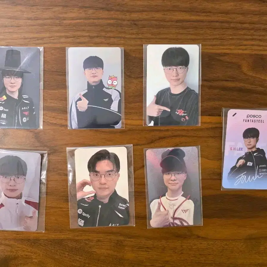 T1 티원 페이커 포토카드 7종 일괄 판매 / Faker